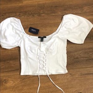 White blouse/crop top